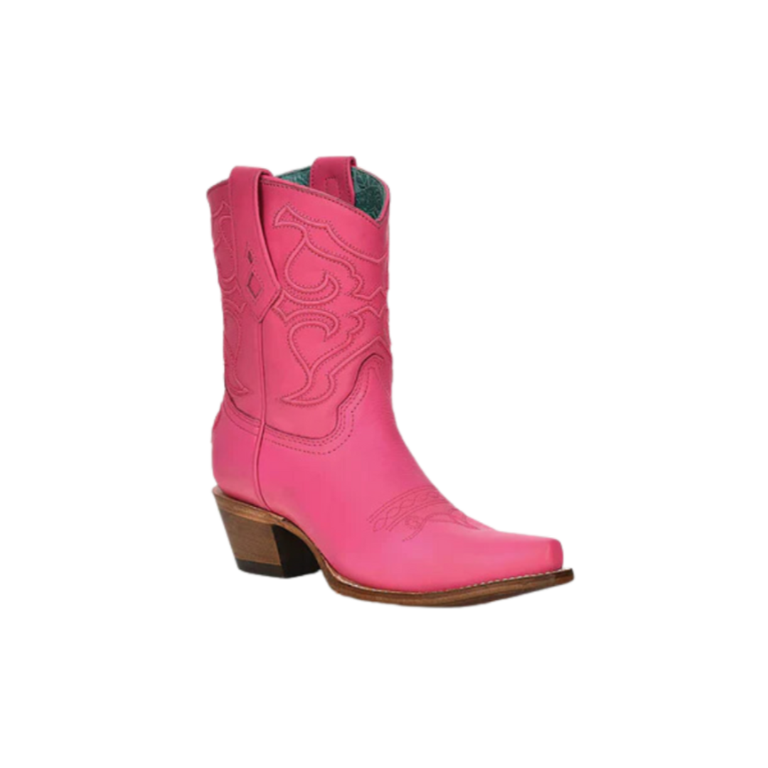 Corral Women's Shark Print Square Toe Pink Boots
