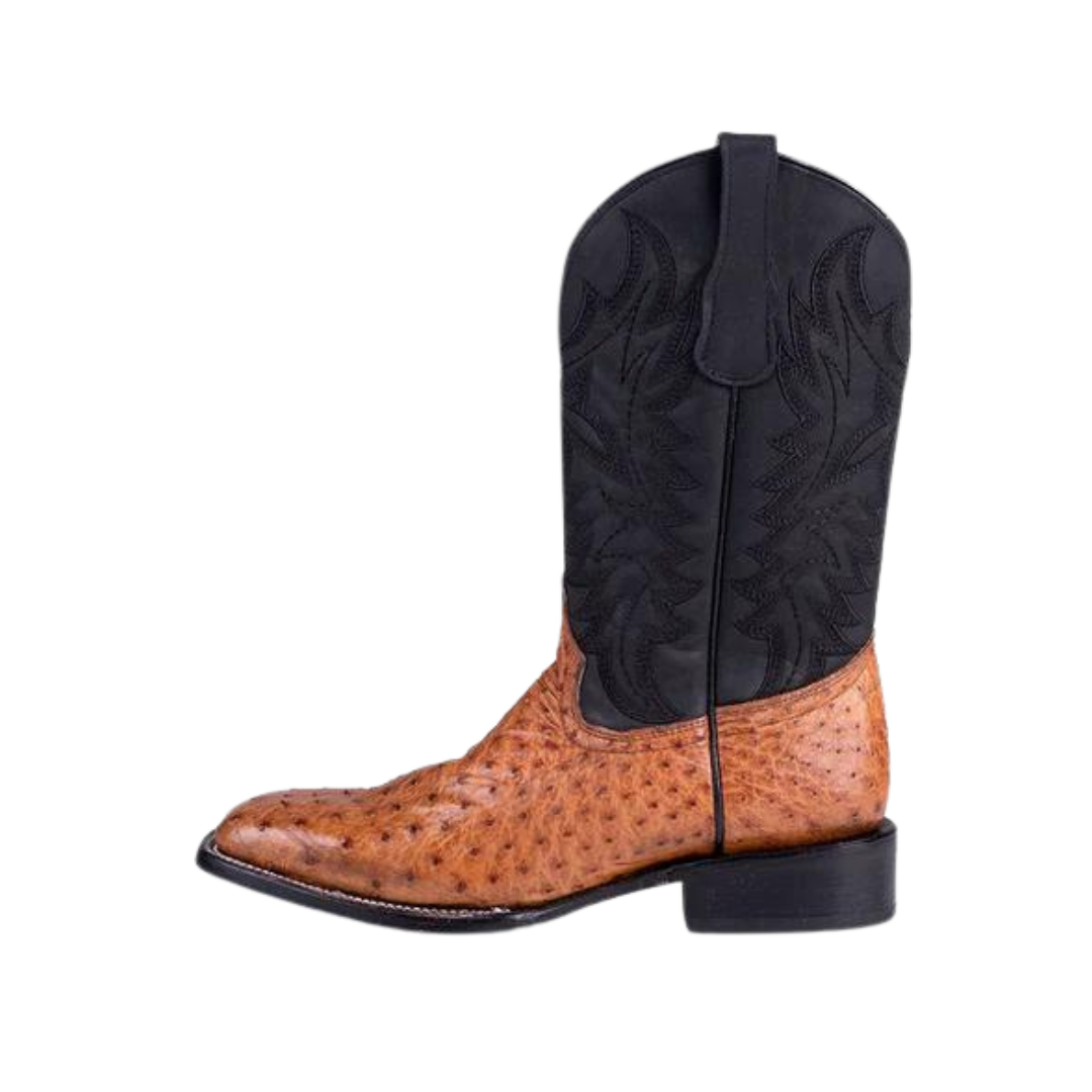 Corral Men's Ostrich Square Toe Tan Western Boots