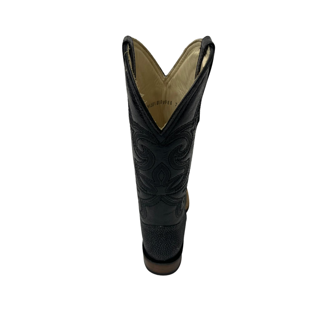 Pecos Bill Women's Shaved Stingray Black Boots