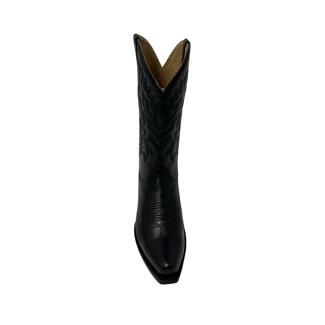 Pecos Bill Women's Snip Toe Western Black Boots