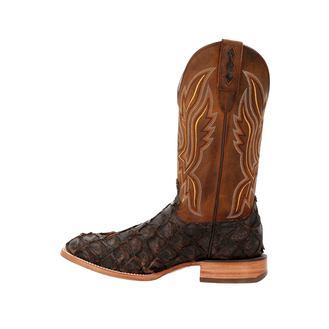 Rocky Boot Durango Premium Exotics Men's Dark Brown Pirarucu Boot