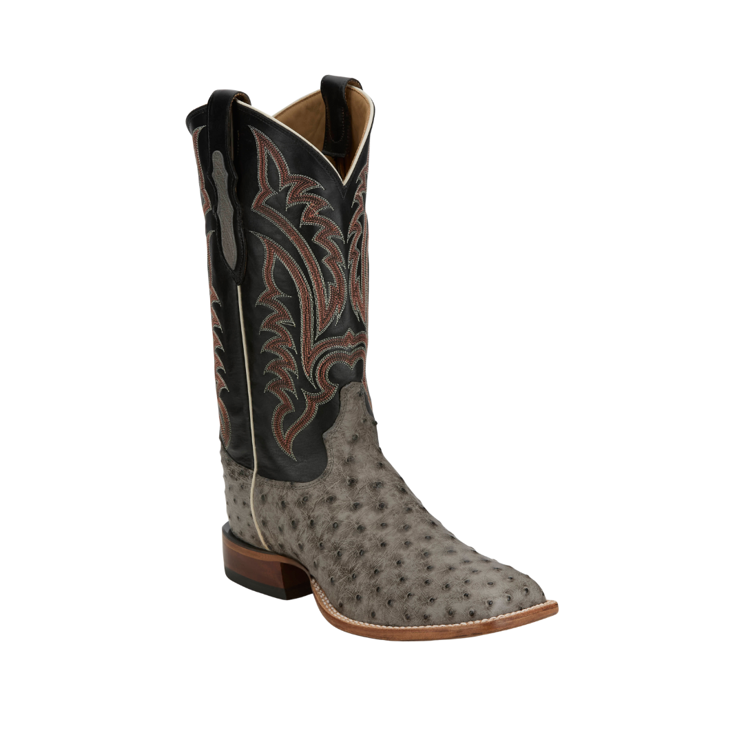 Tony Lama Men's Serpentine Ostrich Brown Boots
