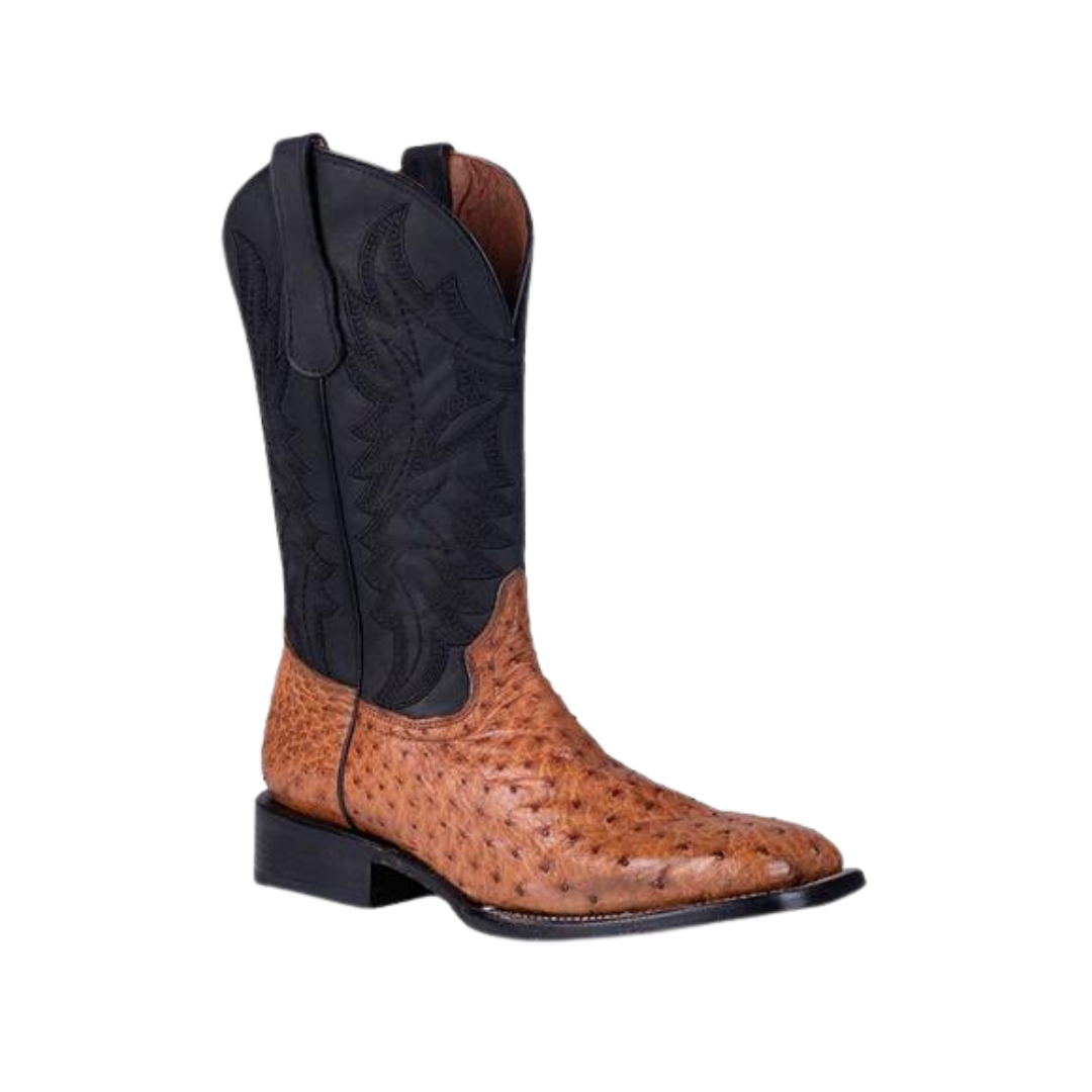 Corral Men's Ostrich Square Toe Tan Western Boots