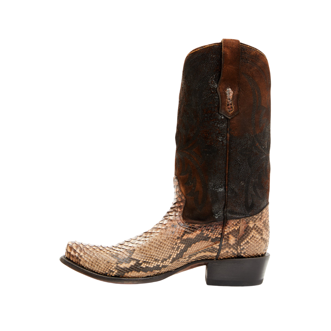 Corral Men's Python Embroidered Brown Boots