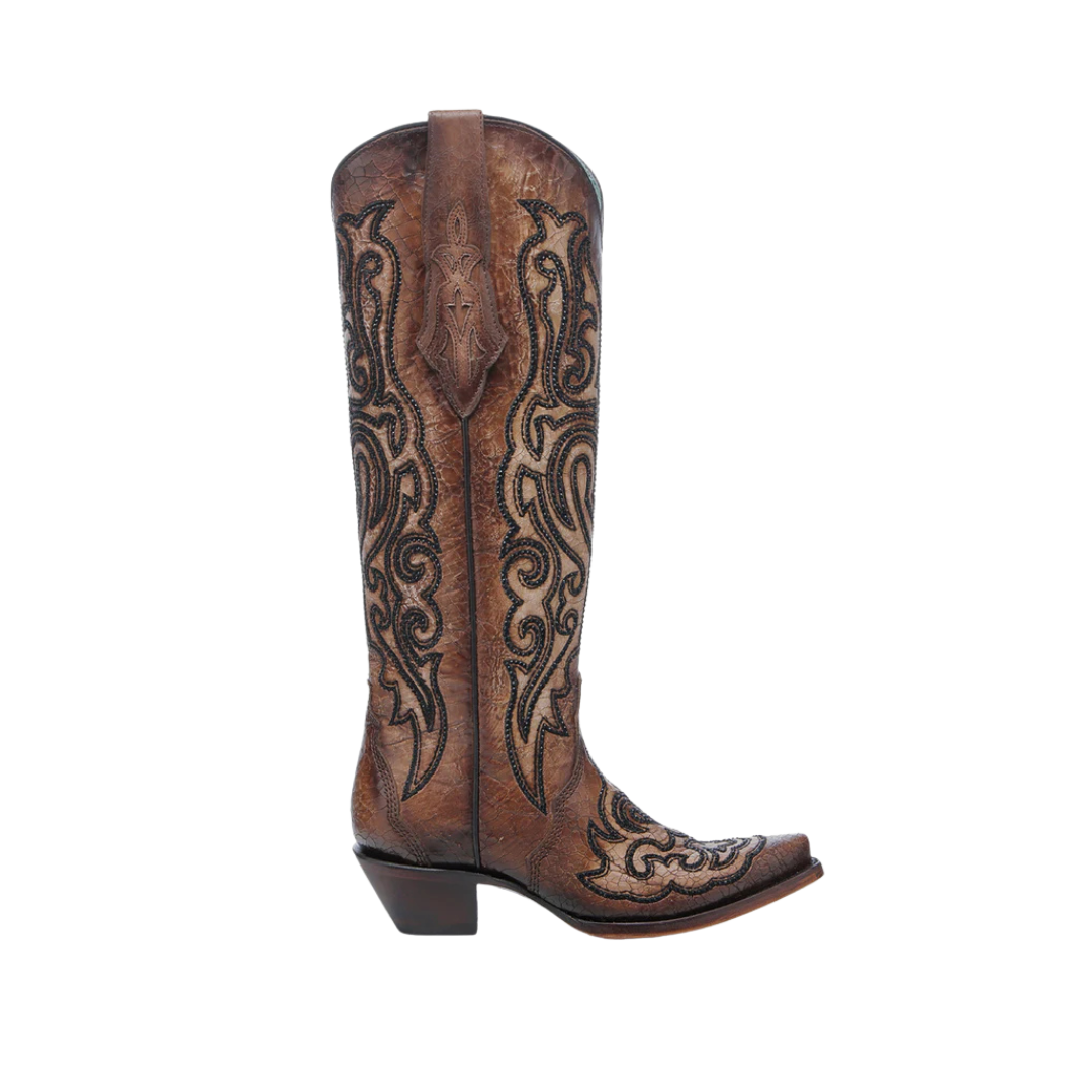 Corral Women's Embroidery Crystals Tobacco Brown Boots