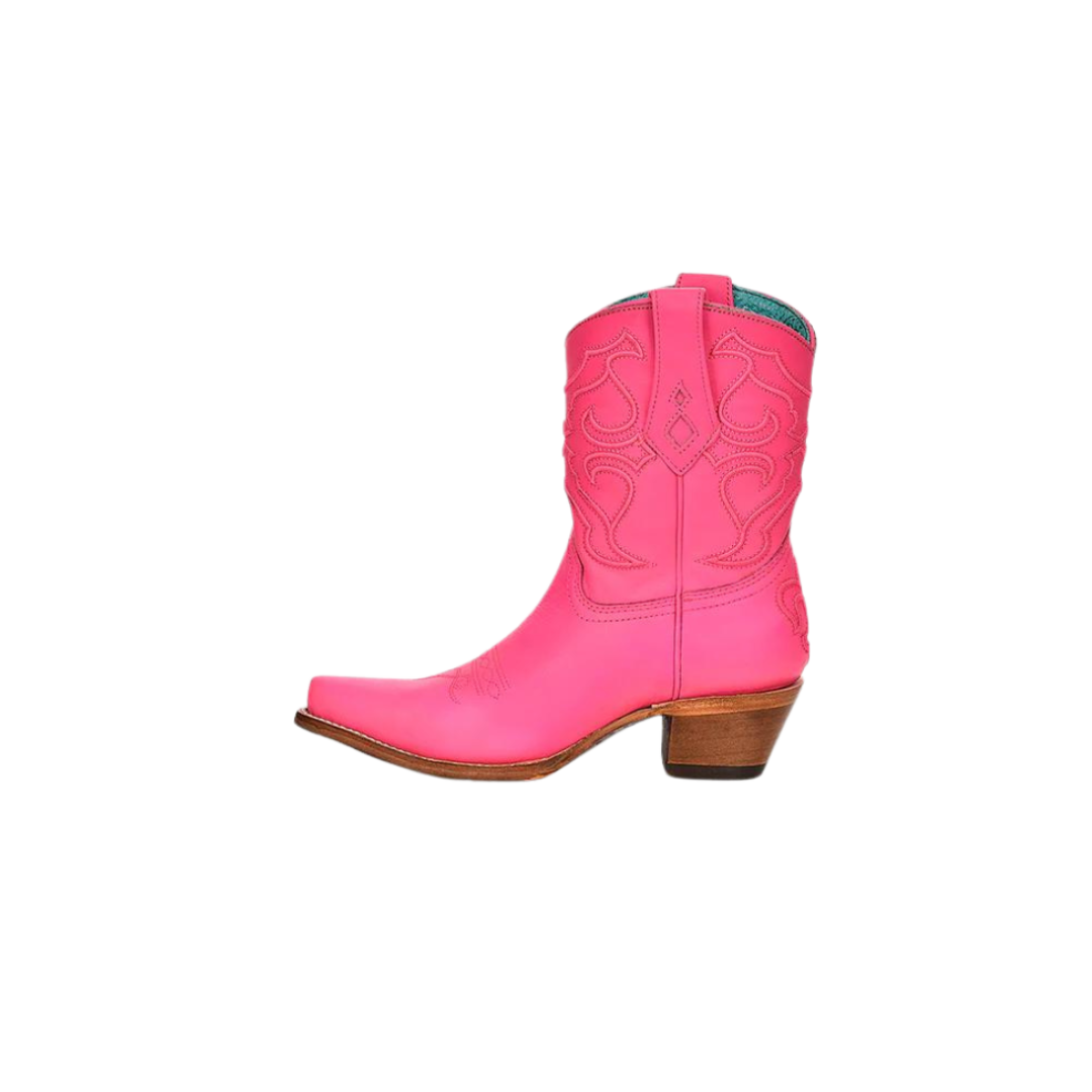Corral Women's Shark Print Square Toe Pink Boots