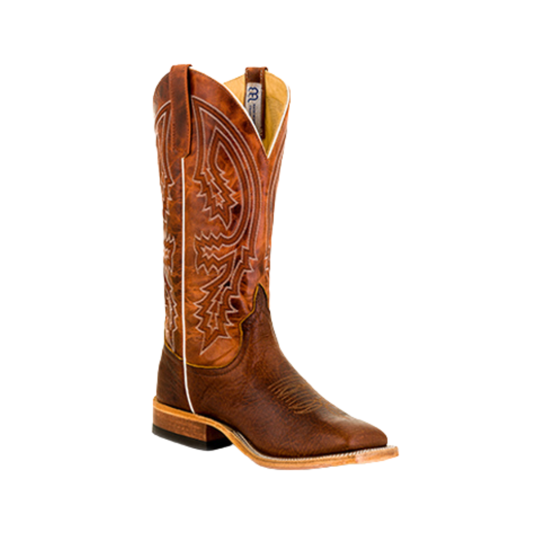 Anderson Bean Men's Bison Leather Rust Lava Boots
