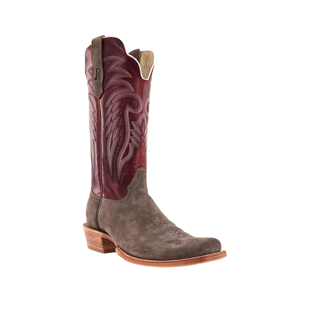 R.watson Men's Charcoal Rough Brown Boots