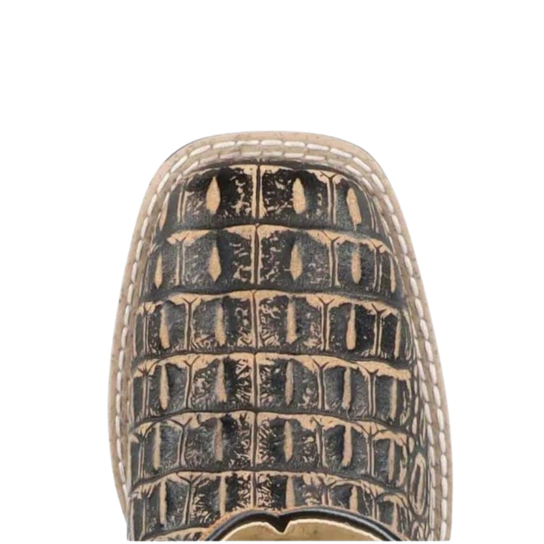 Smoky Mountain Youth Girl's Caiman Print Chocolate Boots