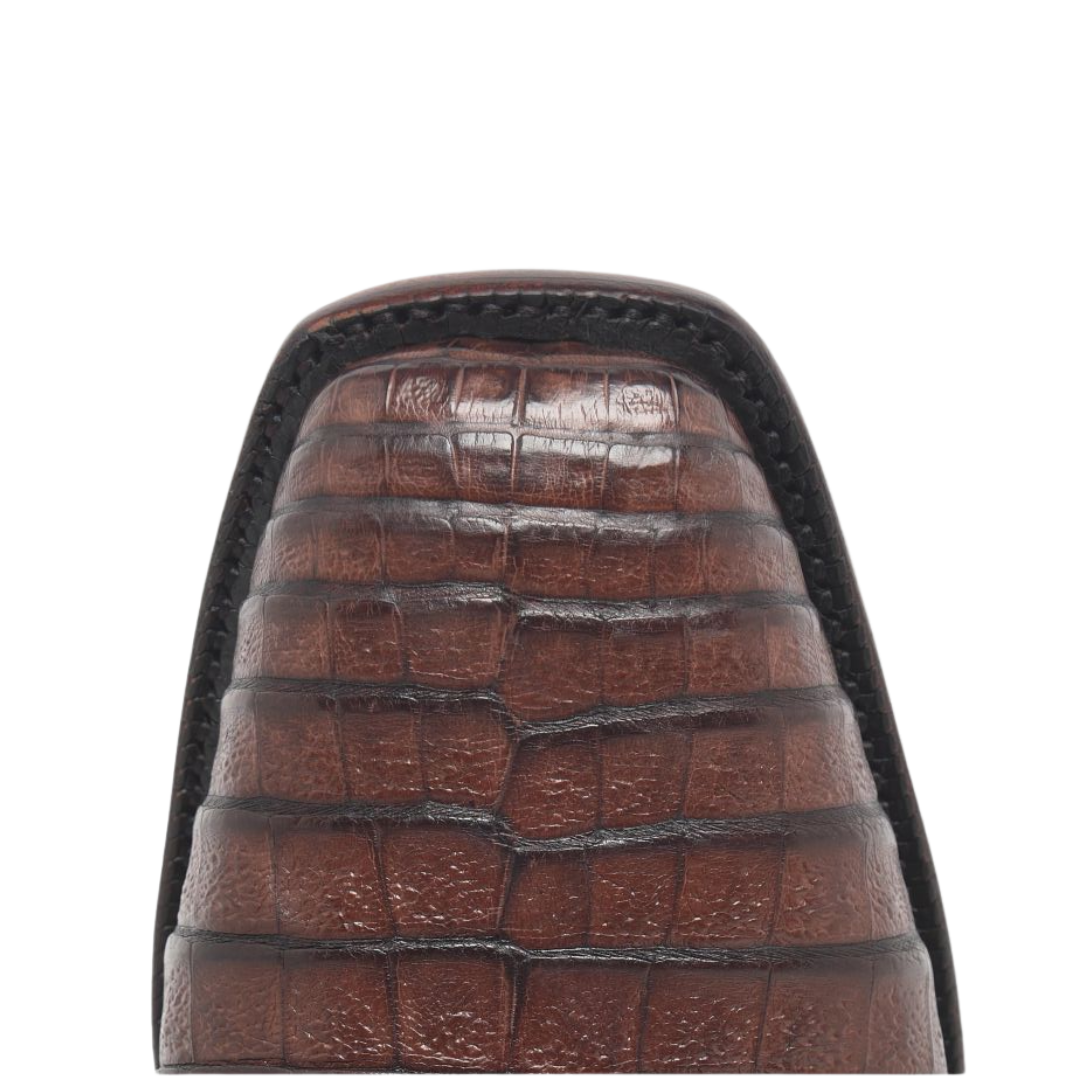 Justin Men's Panama 12 Caiman Chocolate Boots