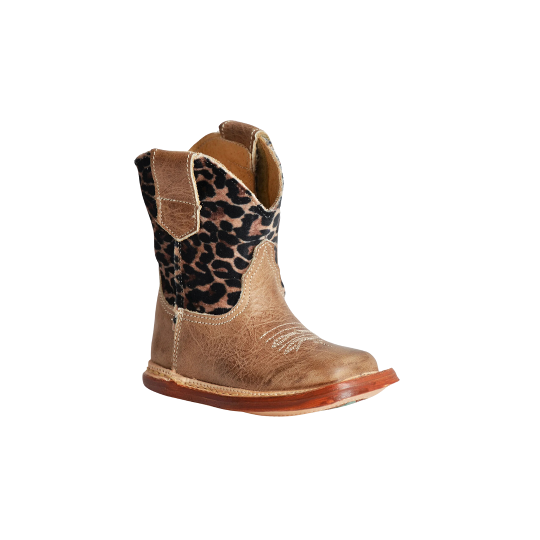 Roper Footwear Infant Girl's Leopard Brown Boots