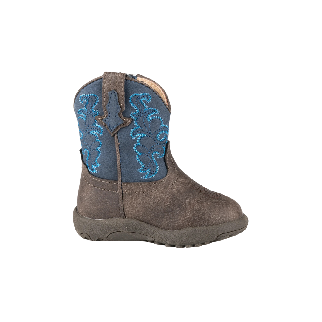 Roper Footwear Infant Boy's Zipper Brown Boots