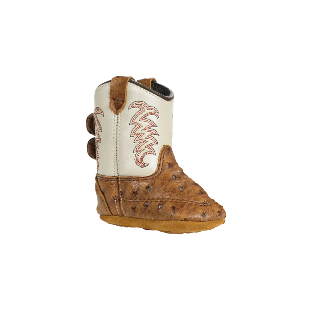 Old West Infant Boy's Poppets Faux Leather Tan Boots