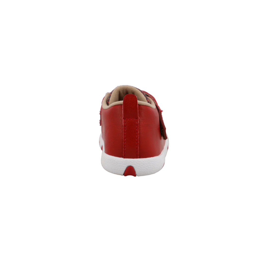 Twisted X Infants Boy's Driving Moc Cherry Red Shoes