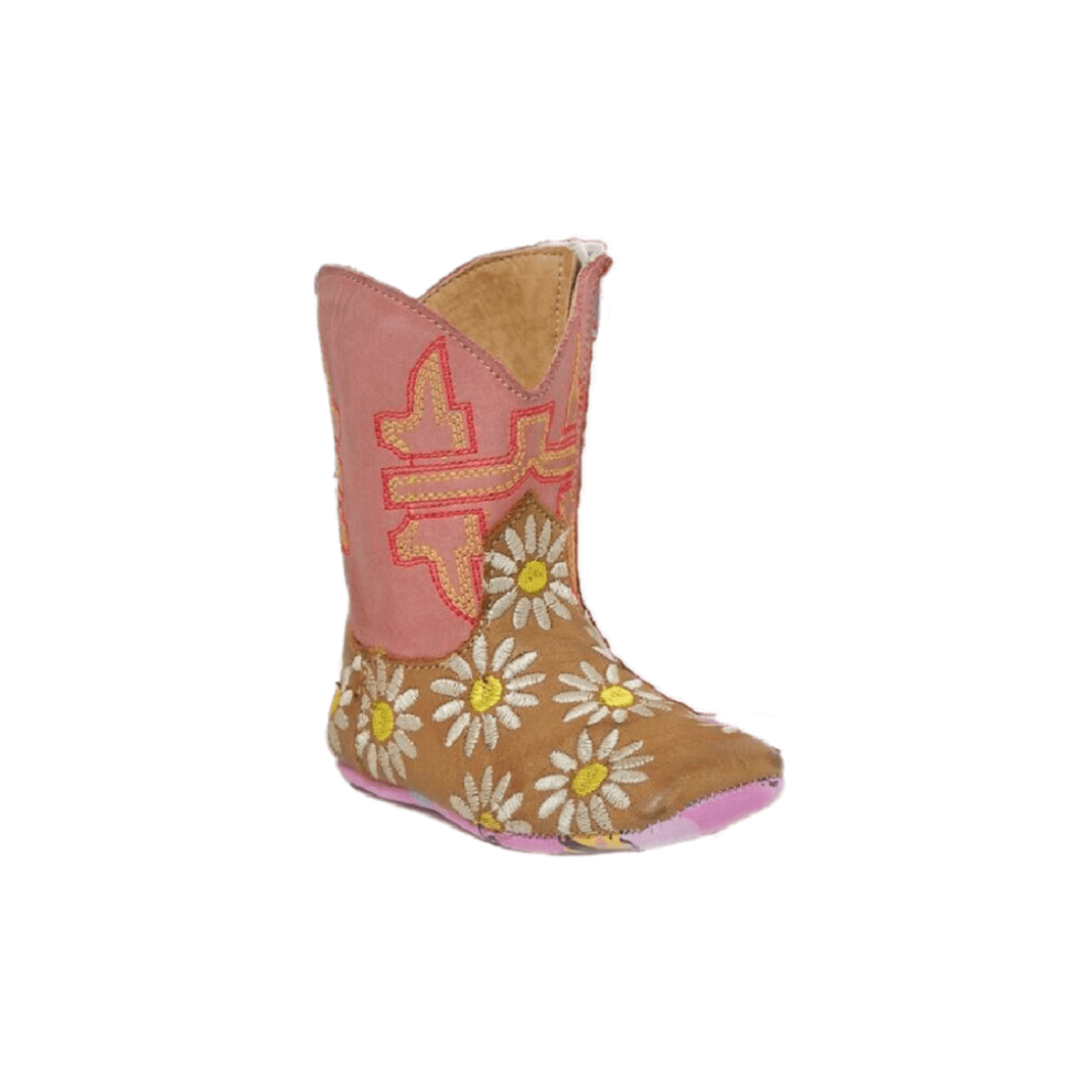 Roper Footwear Infant Girl's Bee Sole Tin Haul Pink Boots