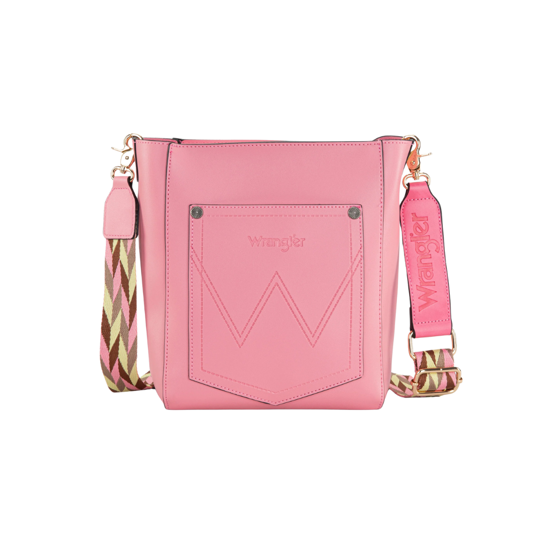 Wrangler Women's Hobo with Pink Mini Crossbody Set