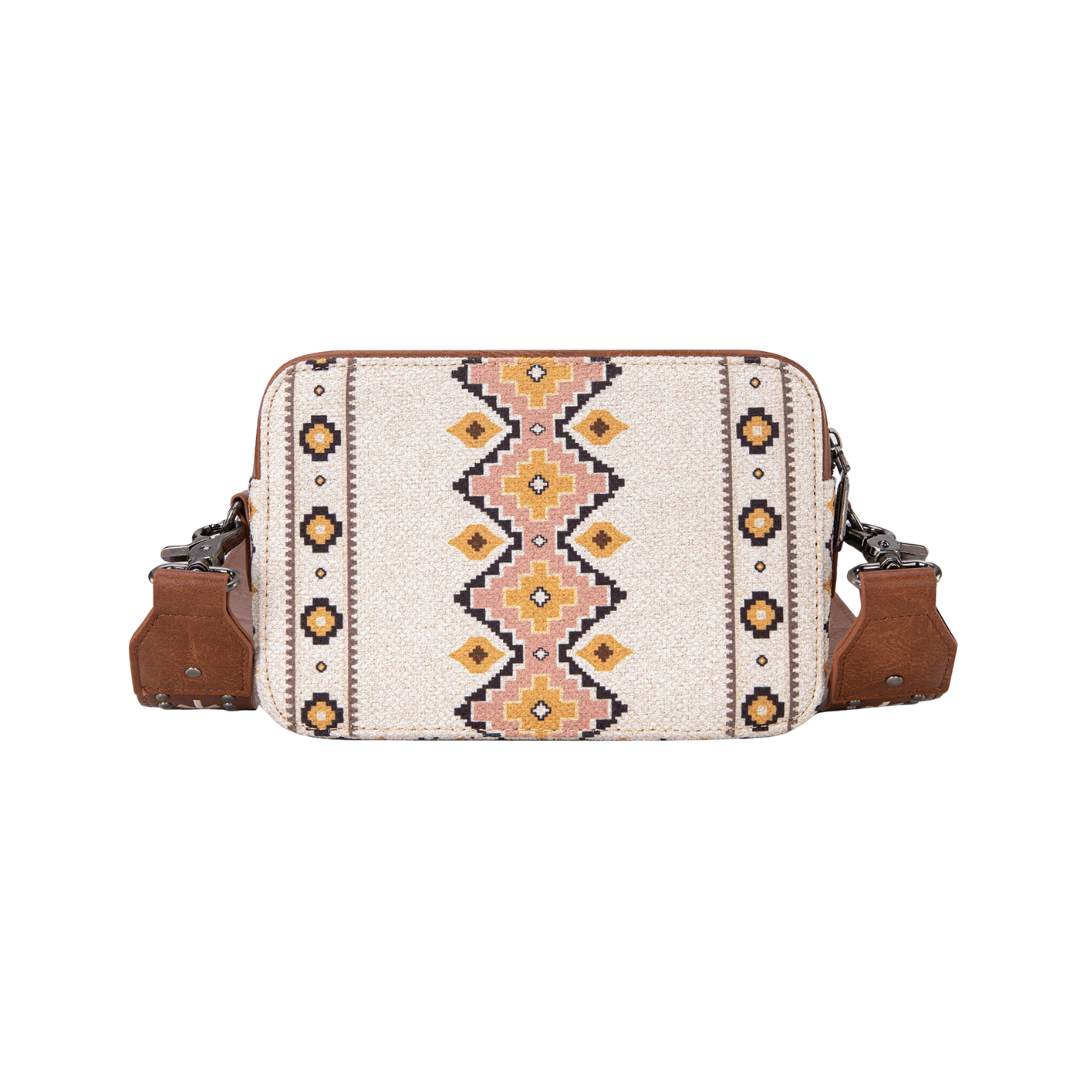Wrangler Women's Aztec Printed Coffee Crossbody