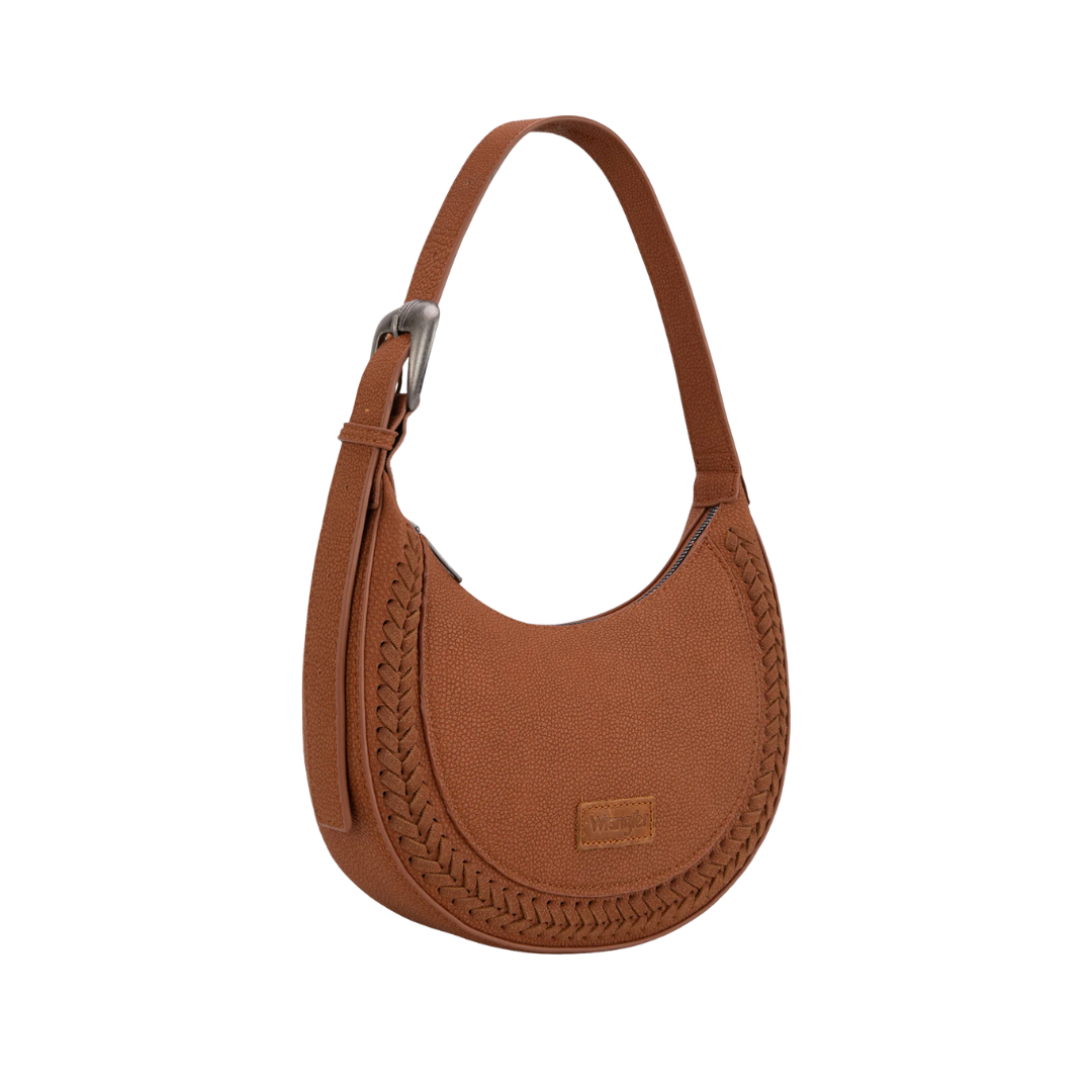 Wrangler Women's Whipstitch Brown Crossbody Handbag