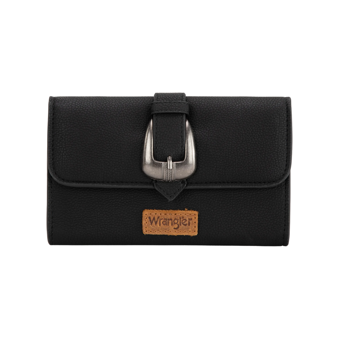 Wrangler Women's Buckle Black Crossbody Bag