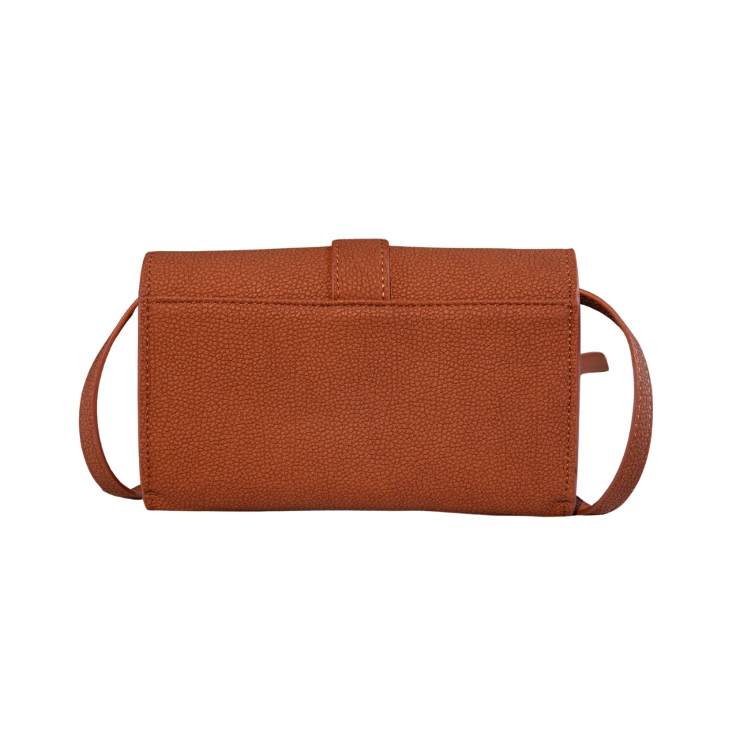 Wrangler Women's Buckle Brown Crossbody Bag