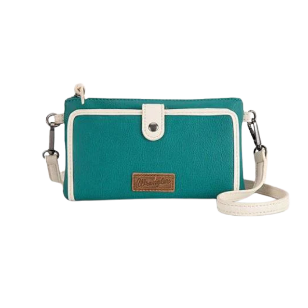 Wrangler Women's Wallet Cardholder Turquoise Crossbody
