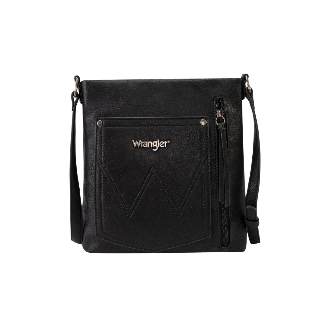 Wrangler Women's Braided Concealed Carry Black Crossbody