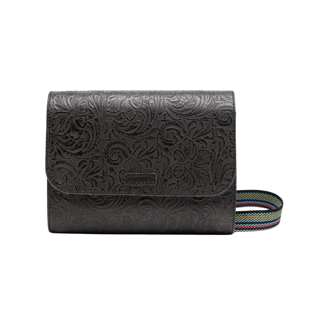 Consuela Women's Mini Messenger Steely Black Crossbody