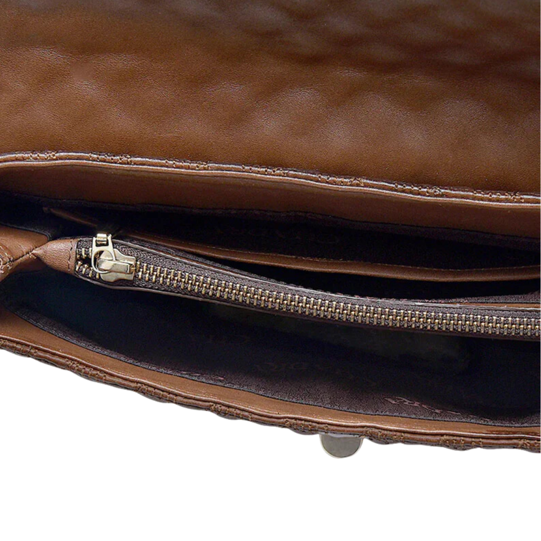 Cuadra Women's Cowhide Crystal Brown Crossbody
