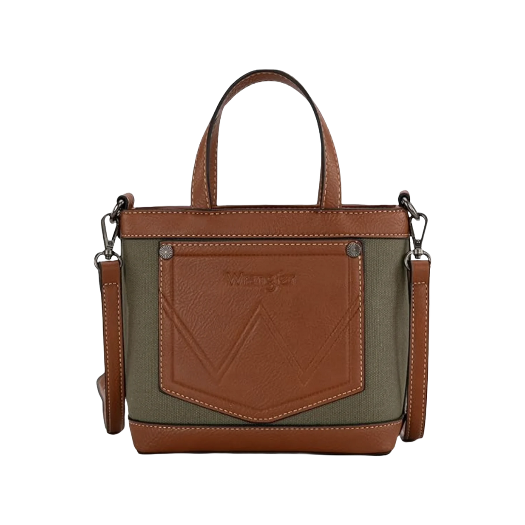 Wrangler Women's Mini Top Handle Army Green Tote