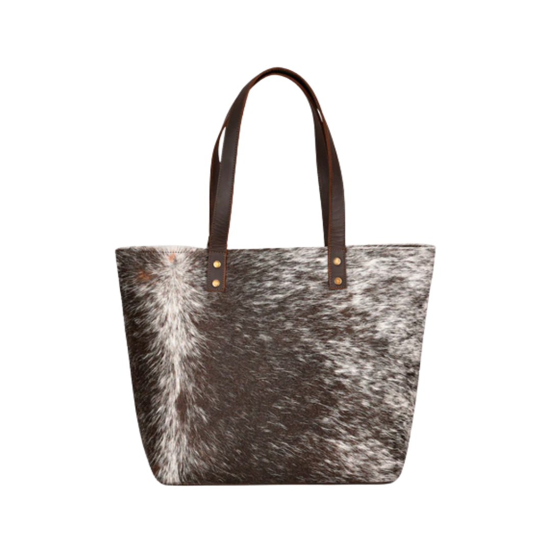 Corral Boots Women's Fur Small Tassel Brown Tote