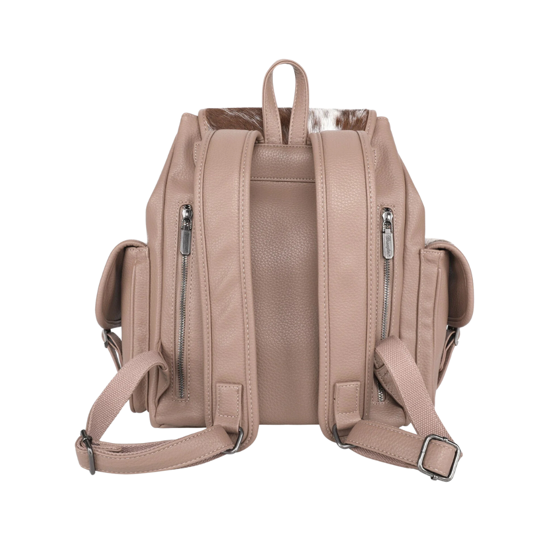 Women's Wrangler Hair On Cowhide Khaki Backpack