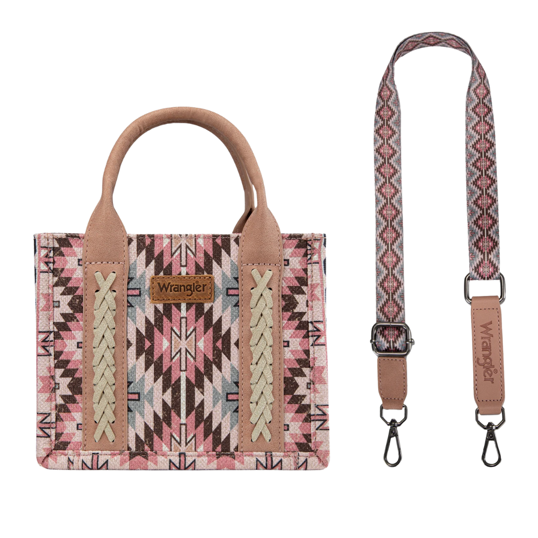 Wrangler Women's Pattern Dark Pink Mini Tote