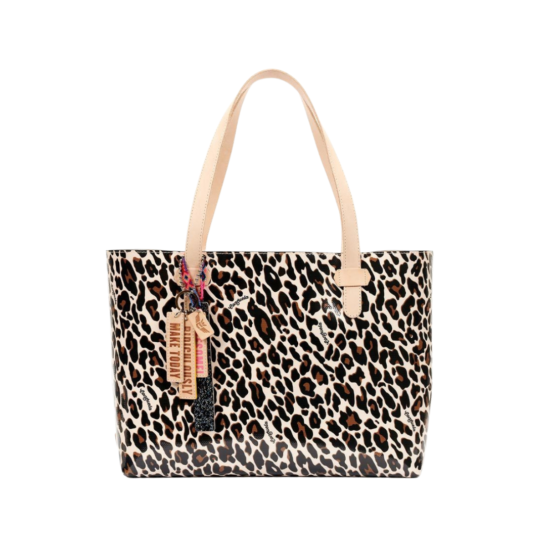 Consuela Women's Brown Big Breezy Mona Leopard Tote