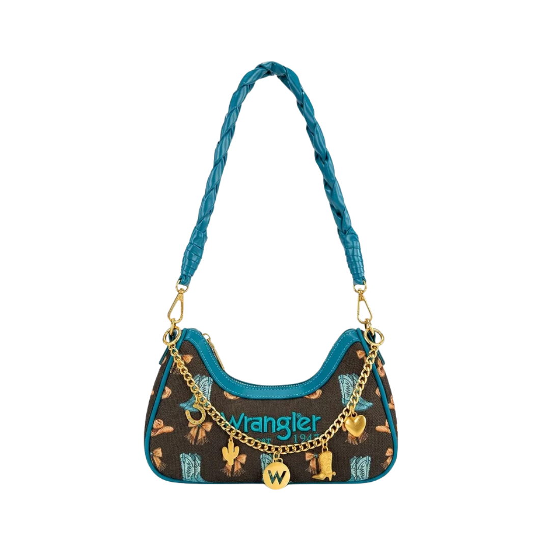 Wrangler Women's Western Cowgirl Coffee Shoulder Bag