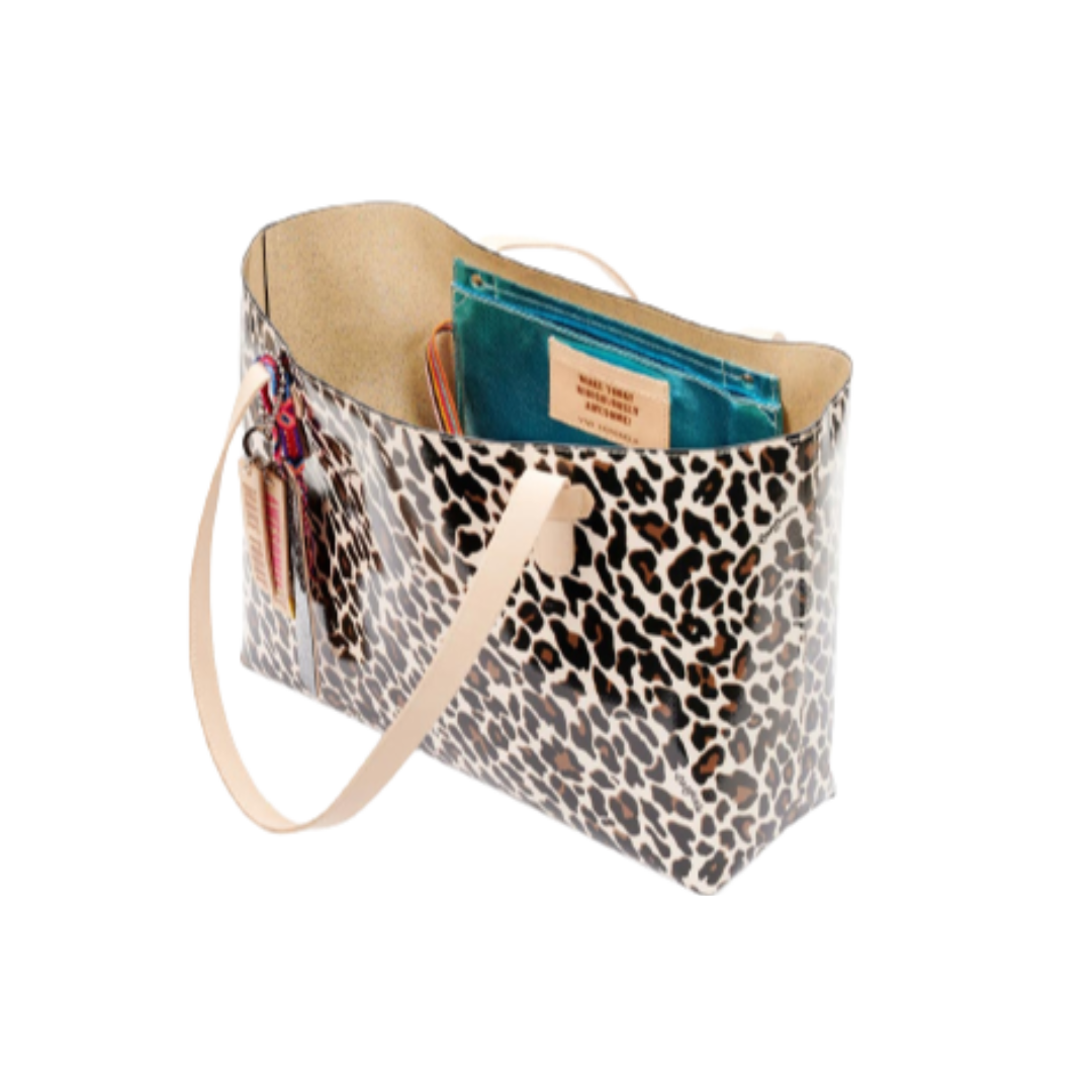 Consuela Women's Brown Big Breezy Mona Leopard Tote