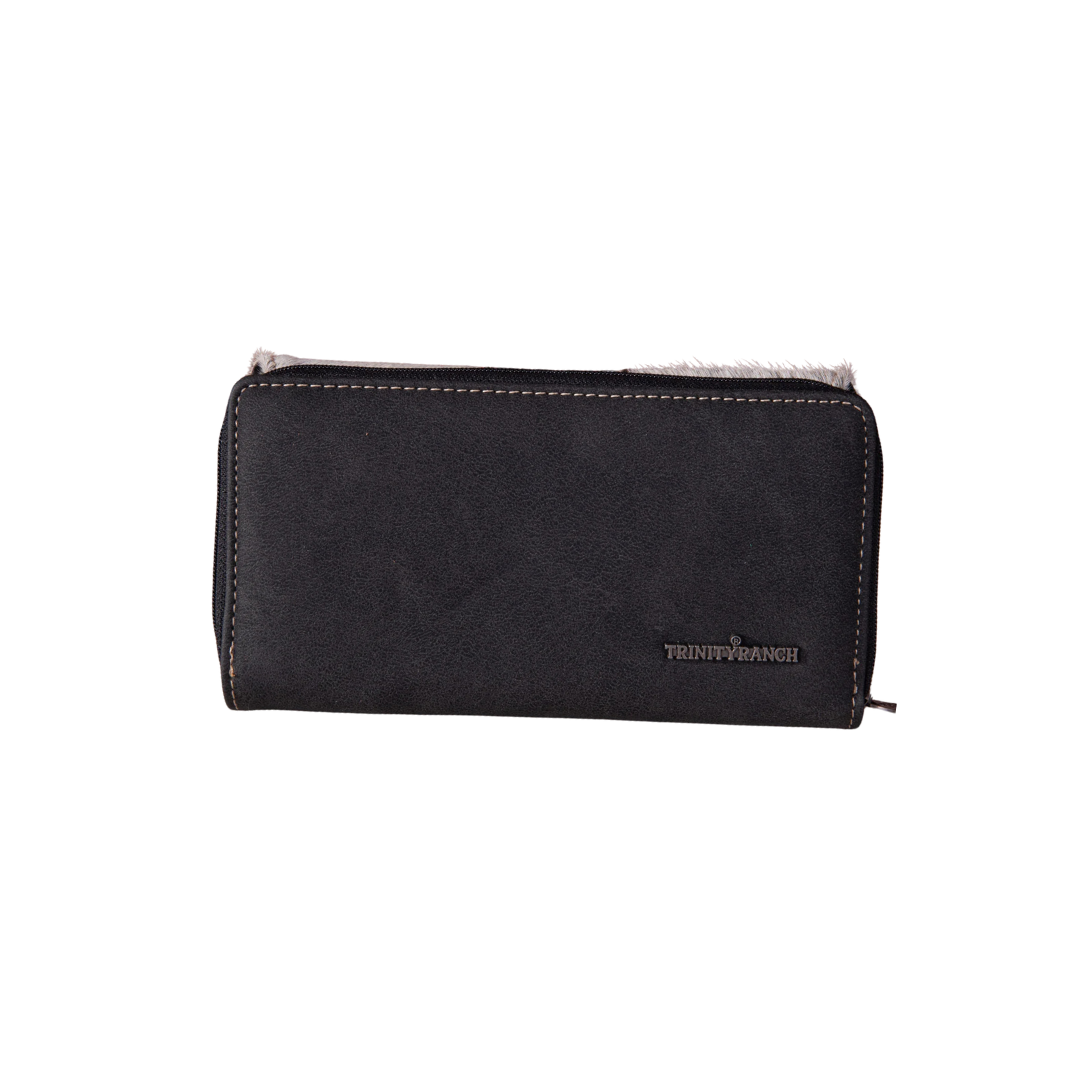 Women's Trinity Ranch Cowhide Black Wallet
