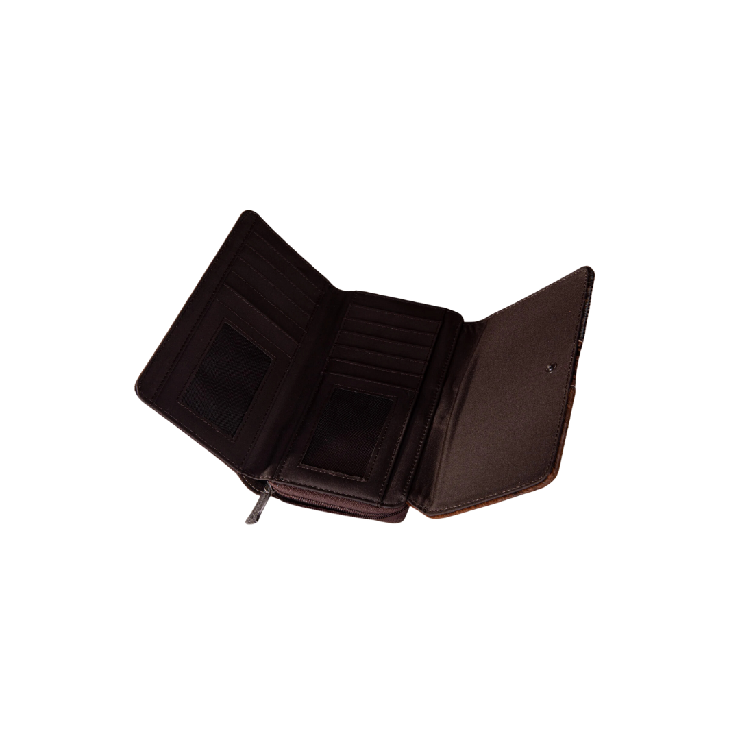 Women's Trinity Ranch Cowhide Coffee Wallet