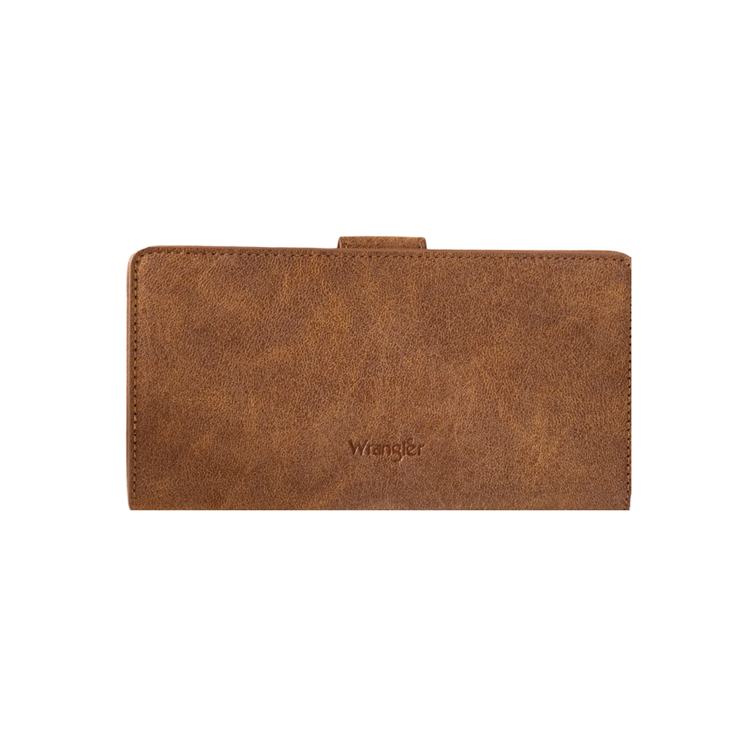 Wrangler Women's Western Floral Brown Wallet