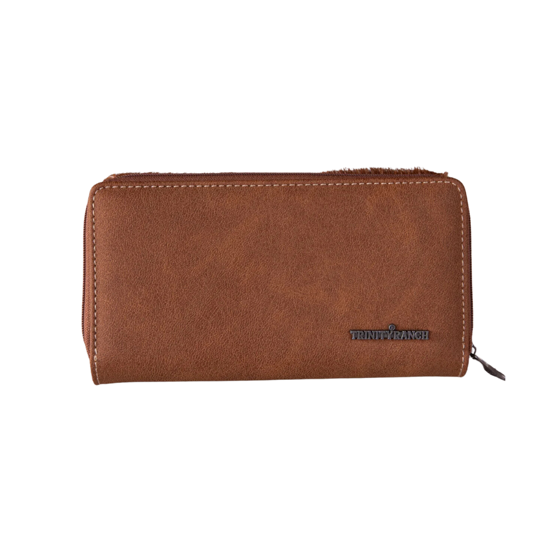 Women's Trinity Ranch Cowhide Khaki Wallet
