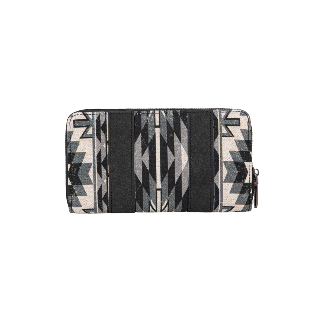 Wrangler Women's Southwestern Art Print Black Wallet