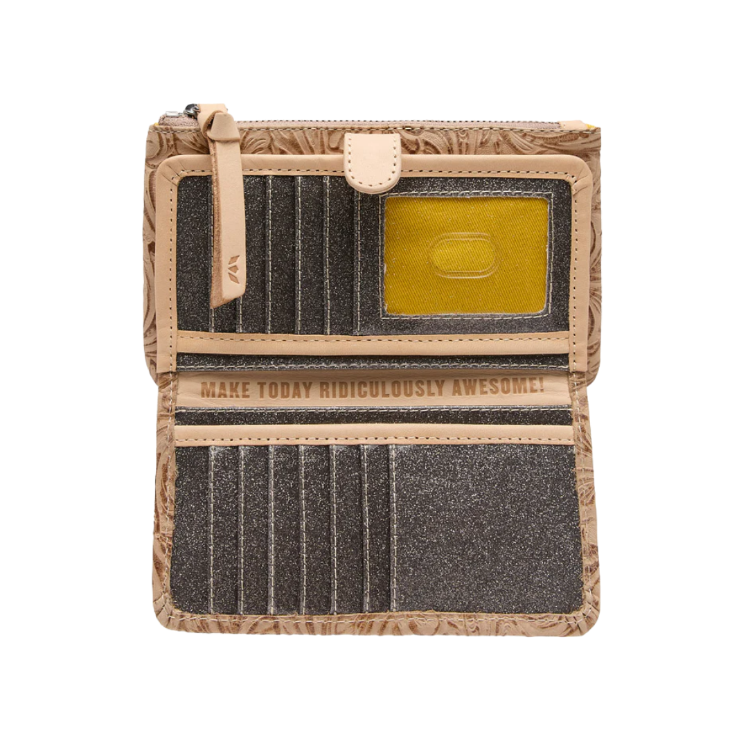 Consuela Women's Lawton Tan Slim Wallet