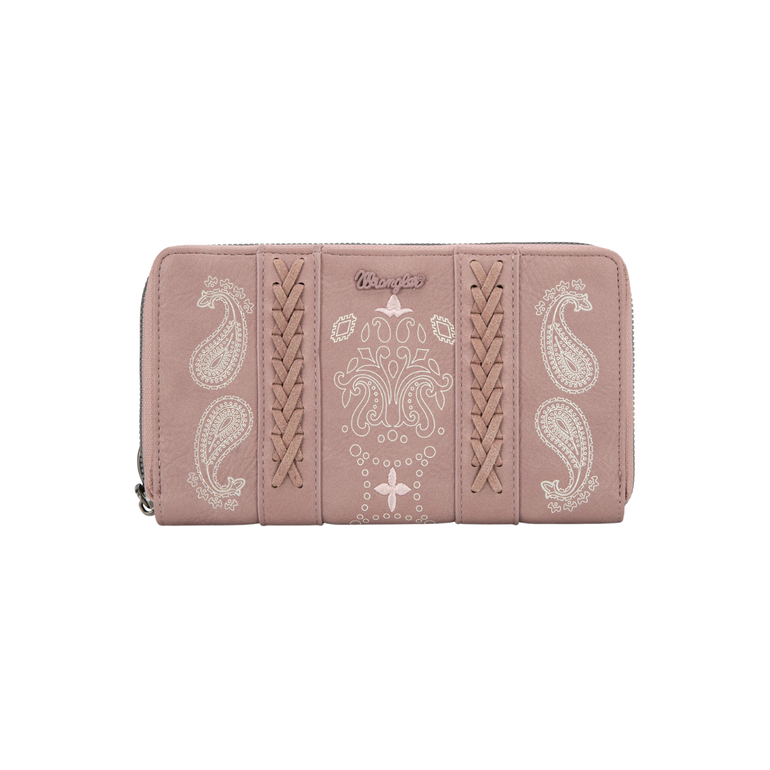 wrangler Women's Bandana Paisley Pink Wallet
