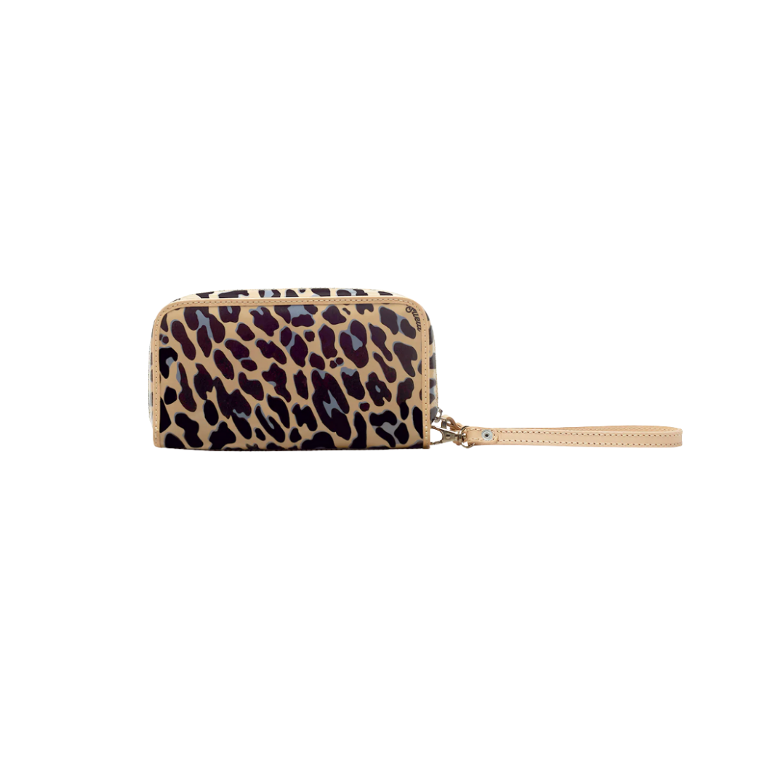 Consuela Women's Legacy Blue Jag Wristlet Light Brown Wallet