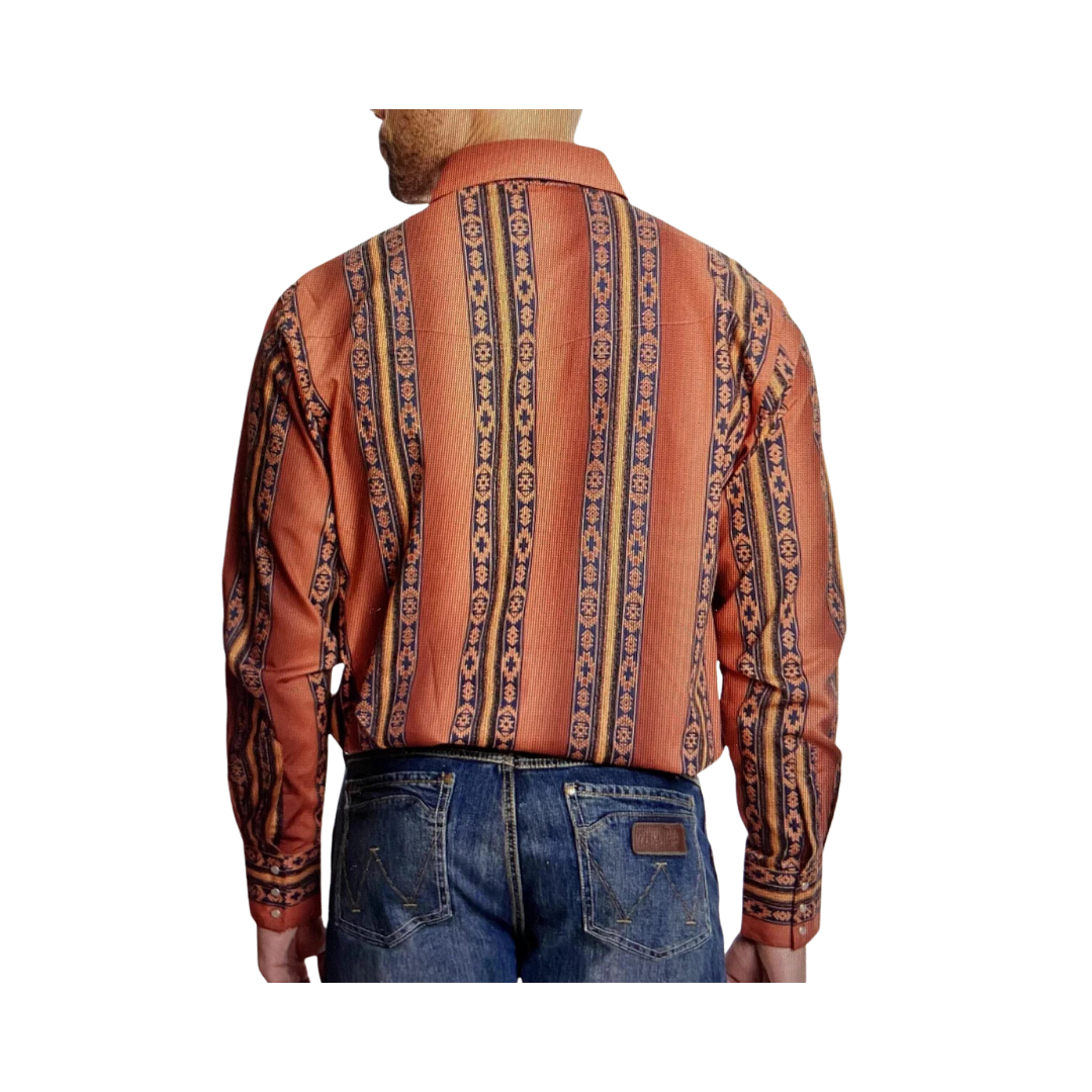 Wrangler Men's Checotah Aztec Western Shirt
