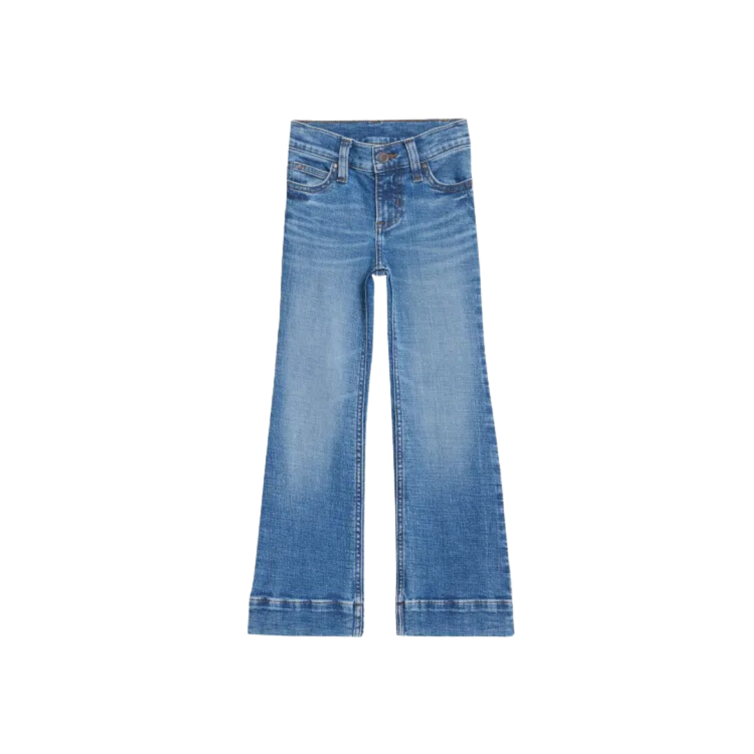 Wrangler Youth Girl's Embry Medium Wash Blue Jeans