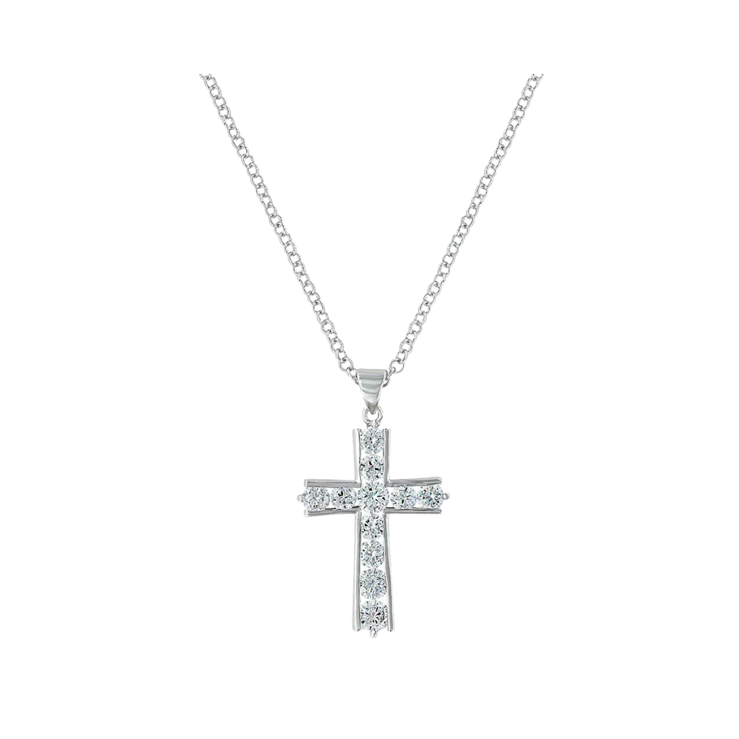 Montana Women's Round Brilliance Cross Necklace