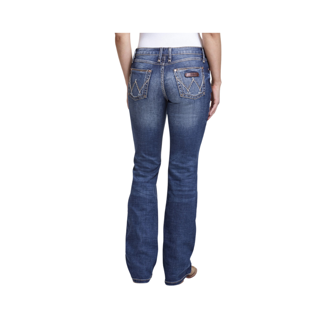 Wrangler Women's Retro Mae Mid-Rise Boot Cut Jeans