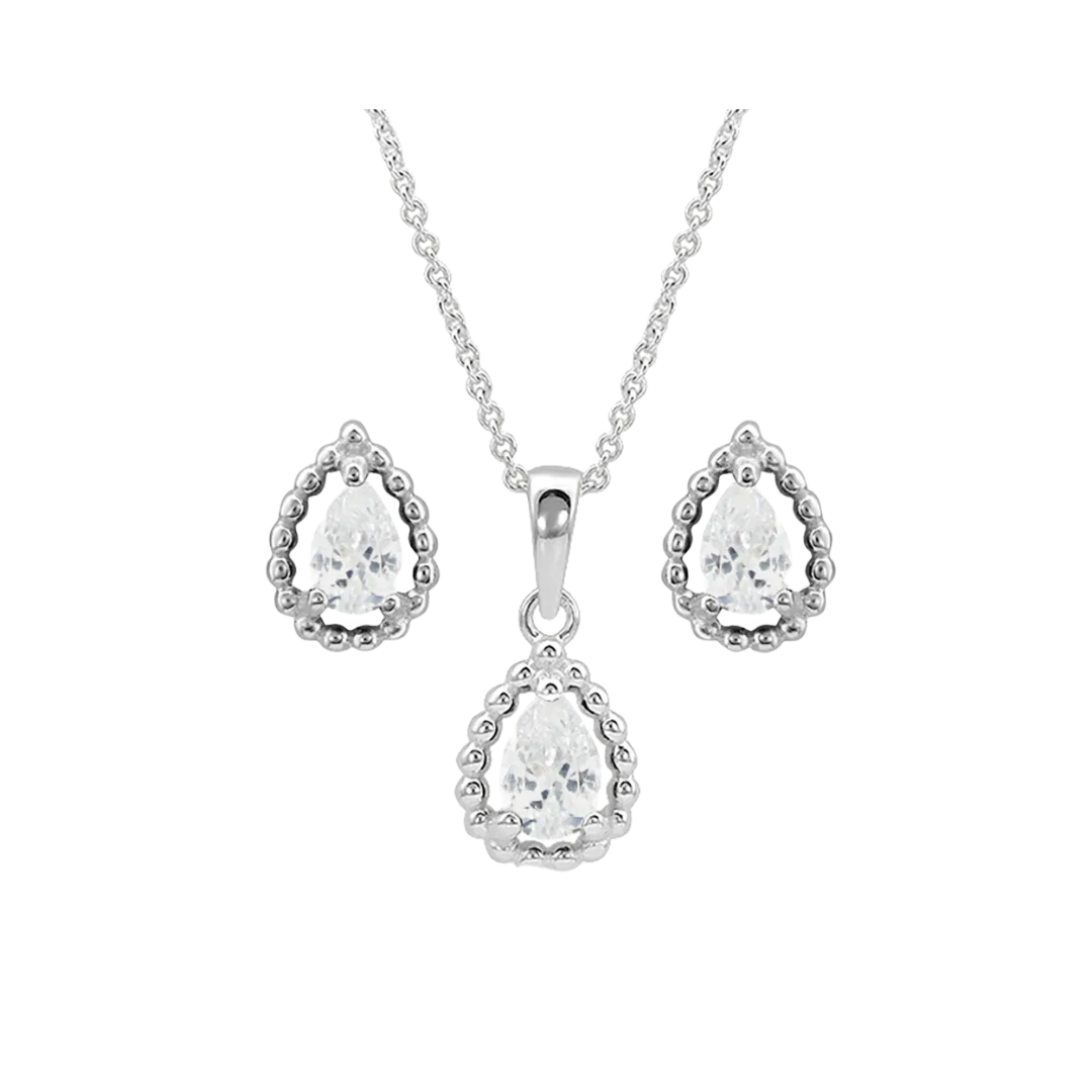Montana Women's Arctic Rain Teardrop Jewelry Set