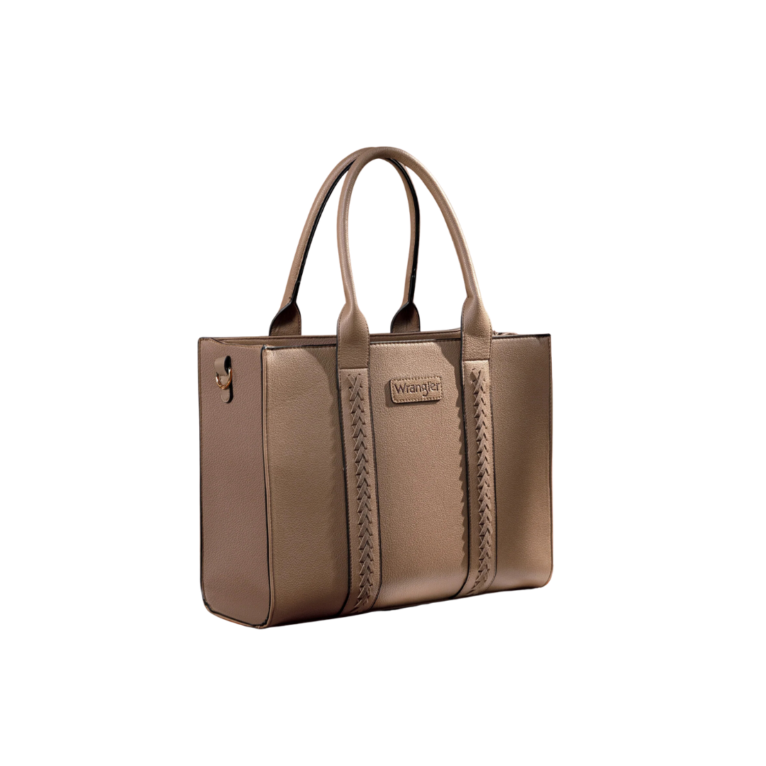 Wrangler Women's Carry All Crossbody Khaki Tote