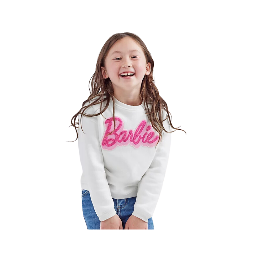 Wrangler Girls White Barbie Sweatshirt
